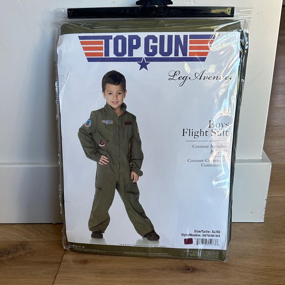 Boys “Top Gun” Flight Suit costume